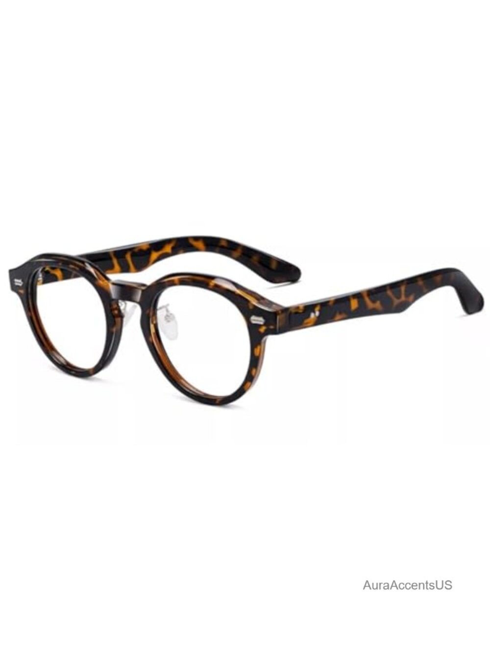 Round Blue Light Blocking Glasses TR90 Frame Anti-Reflective Readers Eyewear